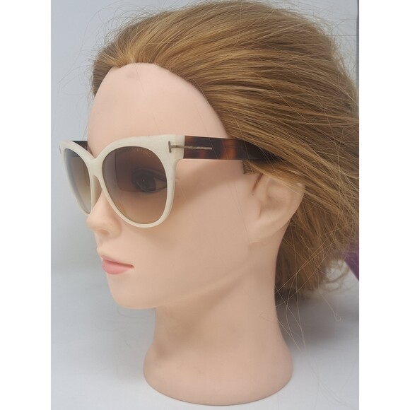Tom Ford Women\'s Sunglasses Saskia TF330 Ivory Havana Brown Gradient 57-14-140 main image 12
